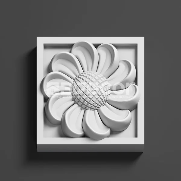 Ornament decorativ model O02 pentru integrare arhitecturală