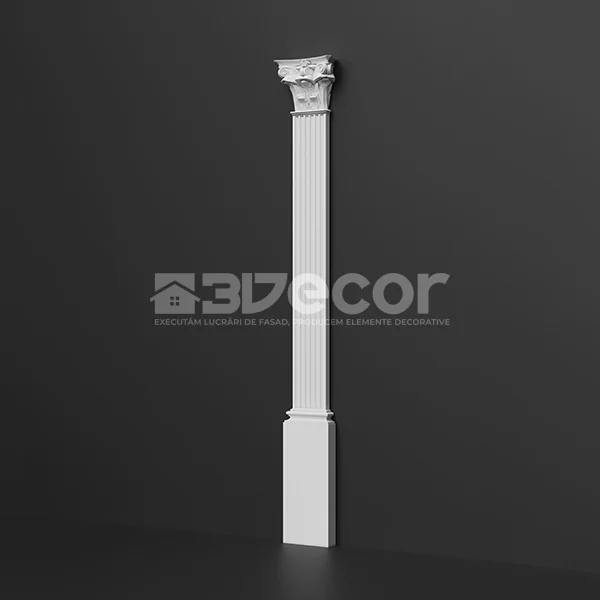 Pilastru decorativ model P08 pentru integrare arhitecturală