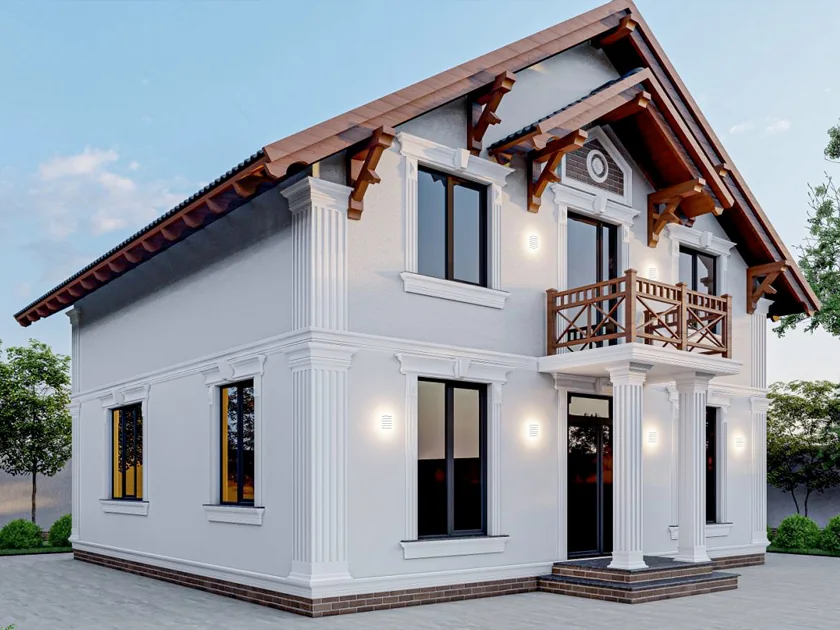 Design 3D folosit pentru planificarea fațadei